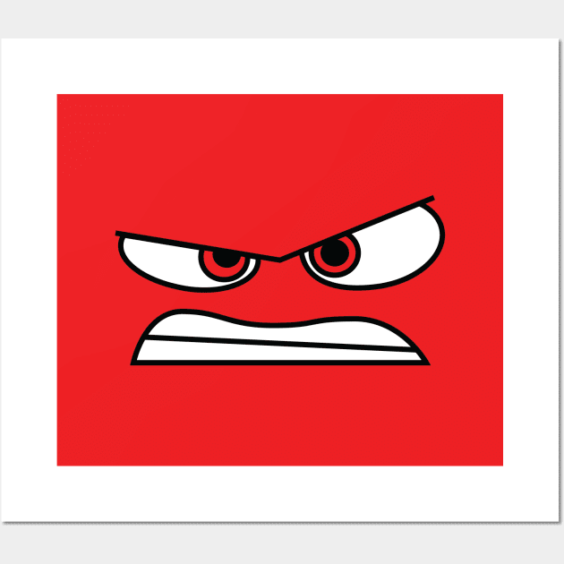 Anger (Inside Out) Face Only Wall Art by Expandable Studios